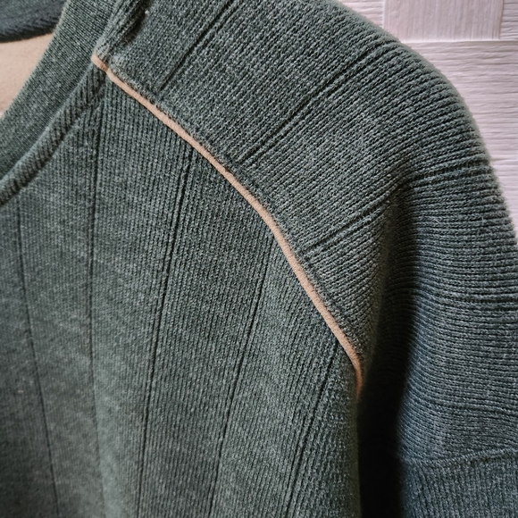 Vintage Columbia men's XL pullover knit sweater olive green - Picture 4 of 5
